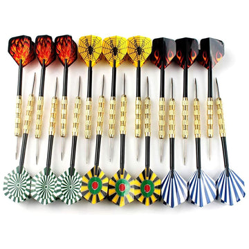 Fléchettes à pointe 18PCS 15,2x0,7x0,7cm professionnelles flechette pointe en acier fléchettes à pointe aiguille jeu de fléchettes